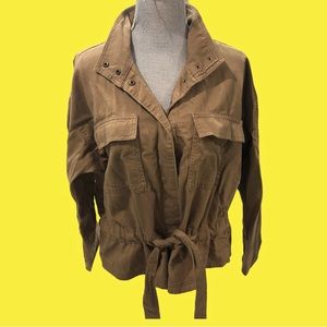 Casual khaki safari jacket